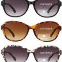 JOLISU 3 Pack Bifocal Reading Sunglasses for Women,2 in 1 Sun Readers with Spring Hinge & UV400 Protection