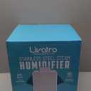 Stainless Steel Humidifier, 3L Warm Mist Humidifier, Easy Clean with Warm Steam Humidifier, Healthy Air Mist Humidifiers for Bedroom Living Room, with Sleep Mode and Auto-off Setting