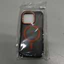 Fingic for iPhone 16 Pro Case[Fits for Magsafe][Dropping Tested]Antislip Magnetic Case Hard PC Soft TPU Edge Rugged Bumper Antiscratch Protective Shockproof Case for Women Men for iPhone 16 Pro, Orange