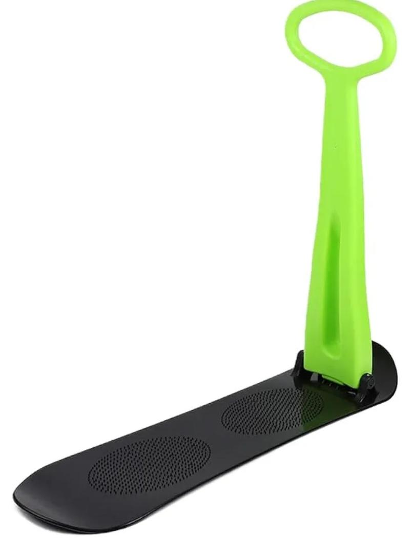 Snow Scooter, Fold-up Snowboard with Handlebar Kick-Scooter Sliding Snow Sled for Kids and Adults, Toddlers Ski Skate