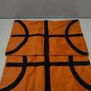 Hillsuren 2 Pcs Basketball Velvet Pillow Covers 12 x 20 Inch 3D Tufted Embroidery Sports Theme Basketball Decorative Throw Cushion Case for Bedroom Sofa Living Room Couch Chair Home Decor