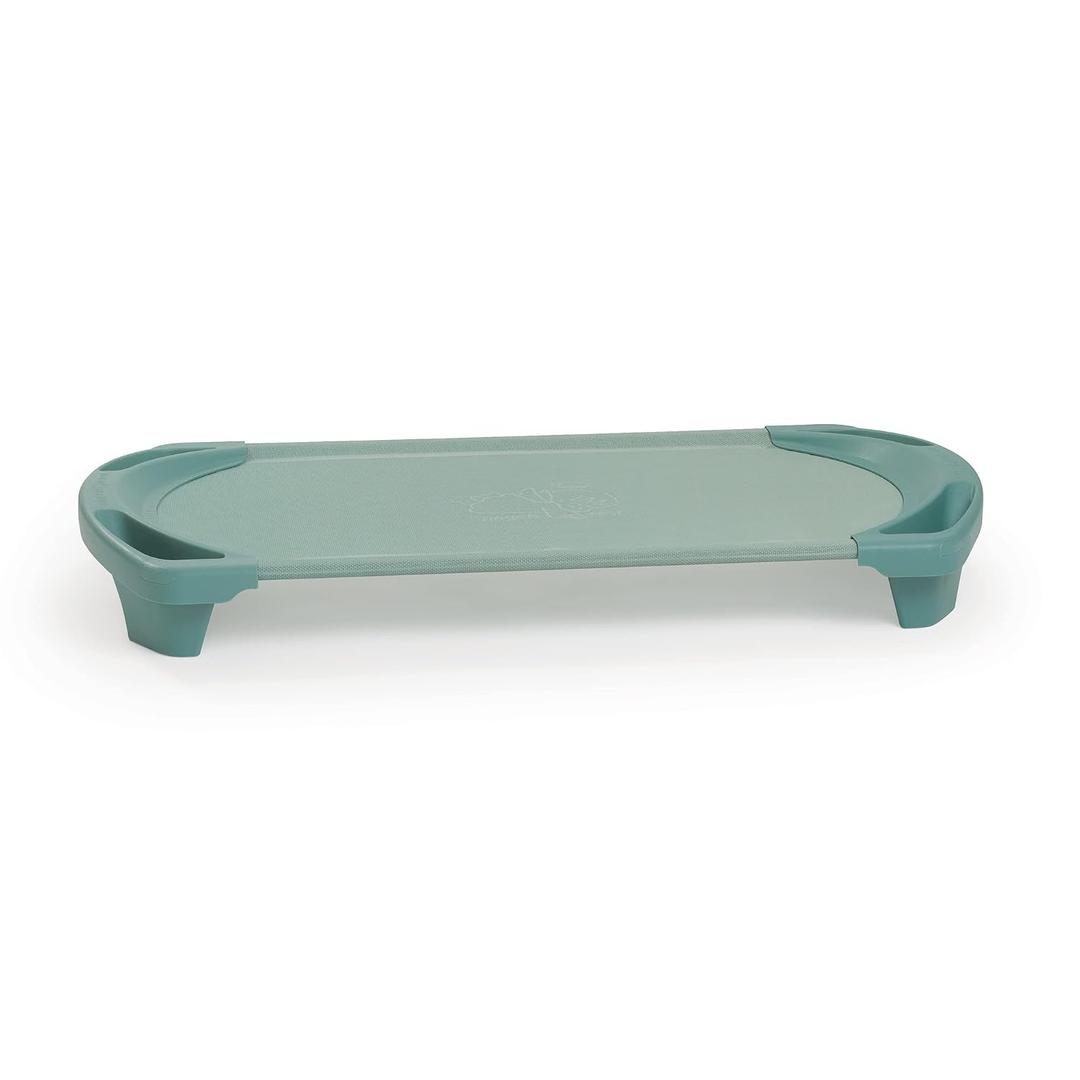 Angeles SpaceLine Cot Toddler Size, Teal, AFB5731GN, Nursery, Daycare and Preschool Portable Nap Cot, Kids Indoor Classroom Sleeping and Rest Cots
