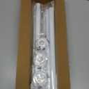 SISELBA 2 Pack Adjustable Tension Curtain Rods 32 to 64 Inches, Stainless Steel Shower Curtain Rods Spring Tension, No Drilling 7/8" Tension Rods for Window, Bathroom, Doorway, Room Divider, White