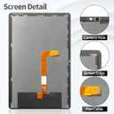 for Samsung Tab A9 Plus Screen Replacement for Samsung Tab A9 Plus LCD Display for Samsung Galaxy SM-X210 Digitizer Touch Screen Assembly Repair Kits SM-X215 SM-X216B Black