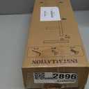 Kitsure Toilet Paper Holder Free Standing  Rustproof Metal Toilet Paper Stand for 4 Rolls with Anti-Slip Base and Shelf for Phone & Small Items, Bathroom Organizers and Storage, Medium, Silver (Medium - 1 Pack)