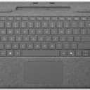 Microsoft Surface Pro Keyboard for Surface Pro Copilot+ (11th Edition), Pro 9 and 8 with Pen Storage, Alcantara Material, Platinum