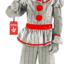 Morph Scary Clown Costume For Boys,Kids Halloween Clown Outfit, Creepy Clowns Dress Up For Boys (Small)