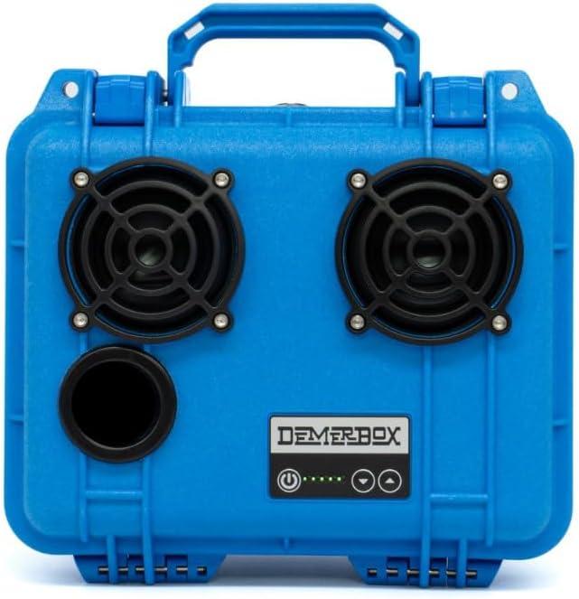 DemerBox Waterproof, Portable, and Rugged Outdoor Bluetooth Speakers Made from a Genuine Pelican Case. 40+ hr Battery Life, Dry Box + USB Charging Sound and Bass