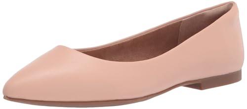 Amazon Essentials Women's Pointed-Toe Ballet Flats, Blush, 7.5