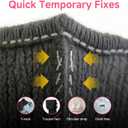Handheld Stitch Tag Gun for Clothes, Quick Clothing Fixer, Tagging, Sewing Kit Includes 6 Needle, 1000 Black Fasteners & 1000 White Fasteners, Pink Blue