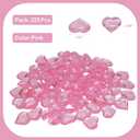 225PCS Pink Heart Shaped Marbles  Acrylic Heart Gems for Vase Fillers, Table Scatter, Home Dcor & Centerpieces, Perfect for Valentine's Day Decorations