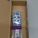 Rock & Ruddle Natural Mixed Boar Bristle Hair Brush for Women and Kids (Small/Travel Size, 17.5cm - Perfect for Wet or Dry Hair, Detangling Smoothing Blowdrying - Made in UK - Pretty Blue