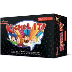 Kichel It- A Card Game for Jewish Family- Kids & Adults- Boys Girls- All Ages Who Like Hilarious Hints, Frenetic Guessing, Inept Acting- Years 8 to 120