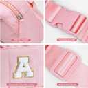 YOOLIFE Teen Girls Gifts Trendy Stuff - 8 9 10 11 12 13 14 15 16 17 18 Year Old Girl Birthday Gifts, Initial Fanny Pack Belt Bag Crossbody Bag, Pink L