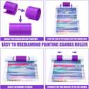 Tosstuki 2 Pcs Diamond Painting Canvas Roll Holder with Anti-Slip Mat Anti-roll Canvas Ring Organizer Diamond Kits for Adults DIY Painting Art Tool Accessories