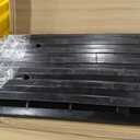 Car Vehicle Curbside Driveway Ramp - 4ft Heavy Duty Rubber Threshold Bridge Track Curb Ramp, for Loading Dock, Garage, Sidewalk, Truck, Scooter, Bike, Motorcycle, Wheelchair Mobility - Pyle PCRBDR21