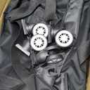 Laundry Bag Backpack with Wheels, 900D Oxford Fabric Foldable Rolling Travel Laundry Bags with Detachable Wheels & Straps, Waterproof for Laundromat, College Dorm, Apartment, Travel, Camping