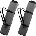 900D Oxford 48" Extra-Long Camping Chair Bag with Foam-Padded Shoulder Straps & Adjustable Strap with Side-Release Buckles (2 Pack, Grey, XL)