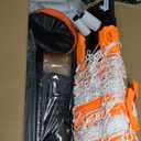 Collapsible Soccer Goal, 126 ft /64 ft Portable Soccer Goal Net for Backyard, Quick Setup Soccer Goals with 1 Carry Bag, 1 Agility Ladder, 4 Ground Nails,12 Training Cones (Orange)