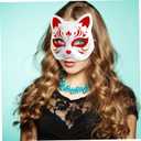 STOBOK 10pcs Blank Paper Mask Diy Adult Printable Masquerade Mask Blank Cat s Craft Face s Faces Paintable s Cats Furry Plain Animal Paintable White (White)