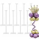 TEKXYZ 23.6 Inch Height Clear Acrylic Balloon Stand for Table Centerpiece Decoration, Set of 10