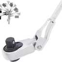 2 in 1 Flex Head Ratchet Wrench for Leatherman Accessories,1/4 Inch Mini Bits Adapters for Socket & Bit Driver,72-Tooth Gear Stubby Ratchet Wrench