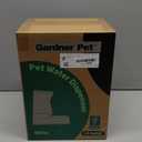 Gardner Pet Automatic Gravity Water Dispenser for Dogs, 1.0Gallon 100% BPA-Free Dog Water Bowl Dispenser, Pet Water Fountain Dispenser with Sponge Filter for Small&Medium Dogs, Cats, Puppies(White)