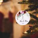 2 x Jnglr 1st Anniversary Ornament 2026, Wedding Gifts for Couples 2026, 1st for Couple Wedding Christmas Ornament Double-Sided Acrylic 3"