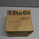 Elite Gourmet EGC1215B Easy Egg Cooker, Stainless-steel Heating Plate, Two-Tiered, 14-Egg Capacity, Soft, Medium, Hard-Boiled, Auto Shut-Off, Omelets, Poached Eggs, Measuring Cup, Piercing Pin, Black