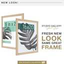 MCS Studio Gallery 16x20 Poster Frame Natural Woodgrain Engineered Wood, Vertical & Horizontal Wall Hanging Large Picture Frame for Photos, Posters & Art Prints (1-Pack)