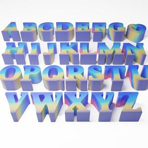 26 Pack A-Z Letter Resin Casting Molds - Silicone Mold for Candle Making & Home Decor