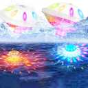 2PACK Floating Pool Lights, Rechargeable Pool Lights