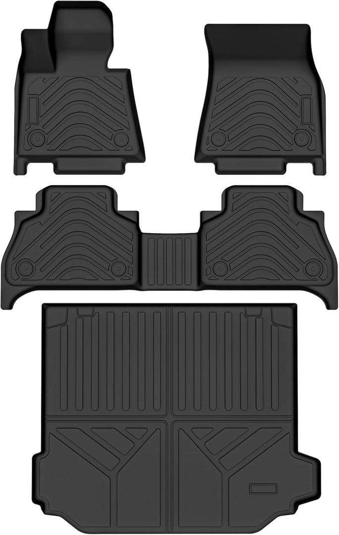 Cartist Floor Mats and Cargo Liner Fit for BMW X5 2019-2025 2026 All Weather Floor Mat X5 Accessories Heavy Duty Carpet Protection (Only for 5 Passengers)