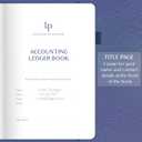 Legend Accounting Ledger Book  Hardcover Bookkeeping Log for Small Business & Personal Use  Columnar Book  Money Expense Journal  Large Format 7x10 (Dark Blue, Smaller Than A4 (7x10''))
