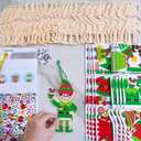 Winlyn 24 Sets Christmas Craft Kits Winter Crafts DIY Santa's Helper Elf Ornaments Decorations Arts Sets Elf Christmas Foam Stickers for Kids Holiday Festive Home Classroom Activities Party Favors
