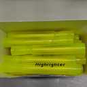 Qilery 30 Pack Highlighters Bulk, Tank Style Chisel Tip Highlighters Markers Pack Quick Drying for Adult Coloring, Home Office Supplies (Yellow)