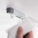 ZSTARR Retractable Ceiling Curtain Track, Measurement-Free Curtain Track 51''-94'',For Room Divider, Shower Curtain, Parallel bay window, RV Curtain Track (White)