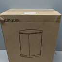 2.6 Gallon Slim Bathroom Trash Can with Soft Close Lid, 10L Stainless Steel Garbage Can with Removable Liner Bucket, for Narrow Spaces,Bathroom, Bedroom (Silver)