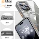 360 Rotatable Magnetic Stand for iPhone 14 pro max Case Compatible with Mag-Safe 16FT Military Drop Protection, Anti-Scratch/Fingerprint Shockproof iPhone 14 pro max Phone Case(Clear-Grey)