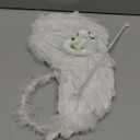 Jackcell Angel Wings for Kids, Angel costume with Halo Magic Wand, Feather Dress Up Props Cosplay Halloween Party (White)