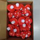 30 Pcs Red Mushroom Stress Balls PU Foam Squeeze Ball Stress Relief Toys for Kids Adults 2 x 1.8 Inch Mini Mushroom Toys Fidget Toys for Anxiety Relaxing Cute Mushroom Decor for Home Office