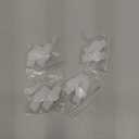 Bukihome Toe Separators Bunion Corrector - 8 Pack Big Toe Spacers with 2 Loops, Suitable for Bunion and Overlapping Toes, Reduce Foot Pain(White)