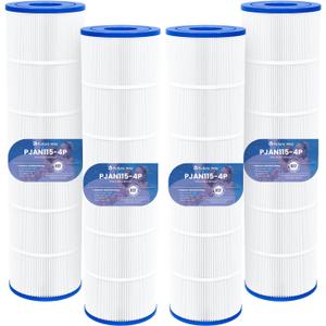 Future Way CV460 Pool Filter Cartridges Replacement for Jandy CV460, CL460, Replace Jandy R0554600, Pleatco PJAN115, Unicel C-7468, 4X115 sq.ft, 4 Pack