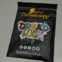 DAIXI Handmade Interlocking Sisterlocks Curly Tips 100% Real Human Hair Permanent Micro Locs Extensions Natural Looking Soft Dreadlocks Can Be Bleached and Dyed (1B - 0.2cm, 8 Inch 30 Strands)