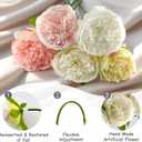 2 Bouquet 10Heads Artificial Fake Peony Flowers Silk Faux Flower for Home Office Party Wedding Decorations