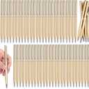 Kifmurase 100PCS Wedding Gold Pens, Bulk Golden Retractable Black Ink Metal Pen Slim 1.0mm Point Ballpoint Smooth Writing Pens for Wedding Bridal Business Office Guests Teachers Men Women