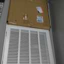 EZ-FLO 16 x 16 Inch (Duct Opening) Return Air Vent Cover for Wall or Ceiling, Solid Steel Return Air Filter Grille, HVAC Vent Cover, White, 61654