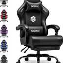Video Gaming Chair for Adults with Footrest, 21-Inch