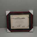 GMFrames Solid Wood Diploma Frame,Fits 8.5x11 Certificate with Mat or 11x14 Document without Mat,UV Protection Acrylic,Matte Mahogany Finish,Black Tapering Stepped Edge