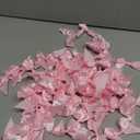 100 PCS Bows for Gift Wrapping, 2.75" Satin Ribbon Bows with Double-Sided Tape, Small Bows for Crafts, Bow Decor, Mini Bows Decorations for Party Baby Shower Birthday Wedding (Pink)